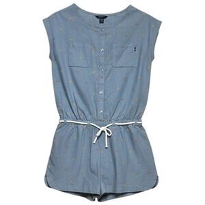 Nautica Sunshine Rainbow Belted Romer Jumper Shorts Chambray Kids Medium 8/10